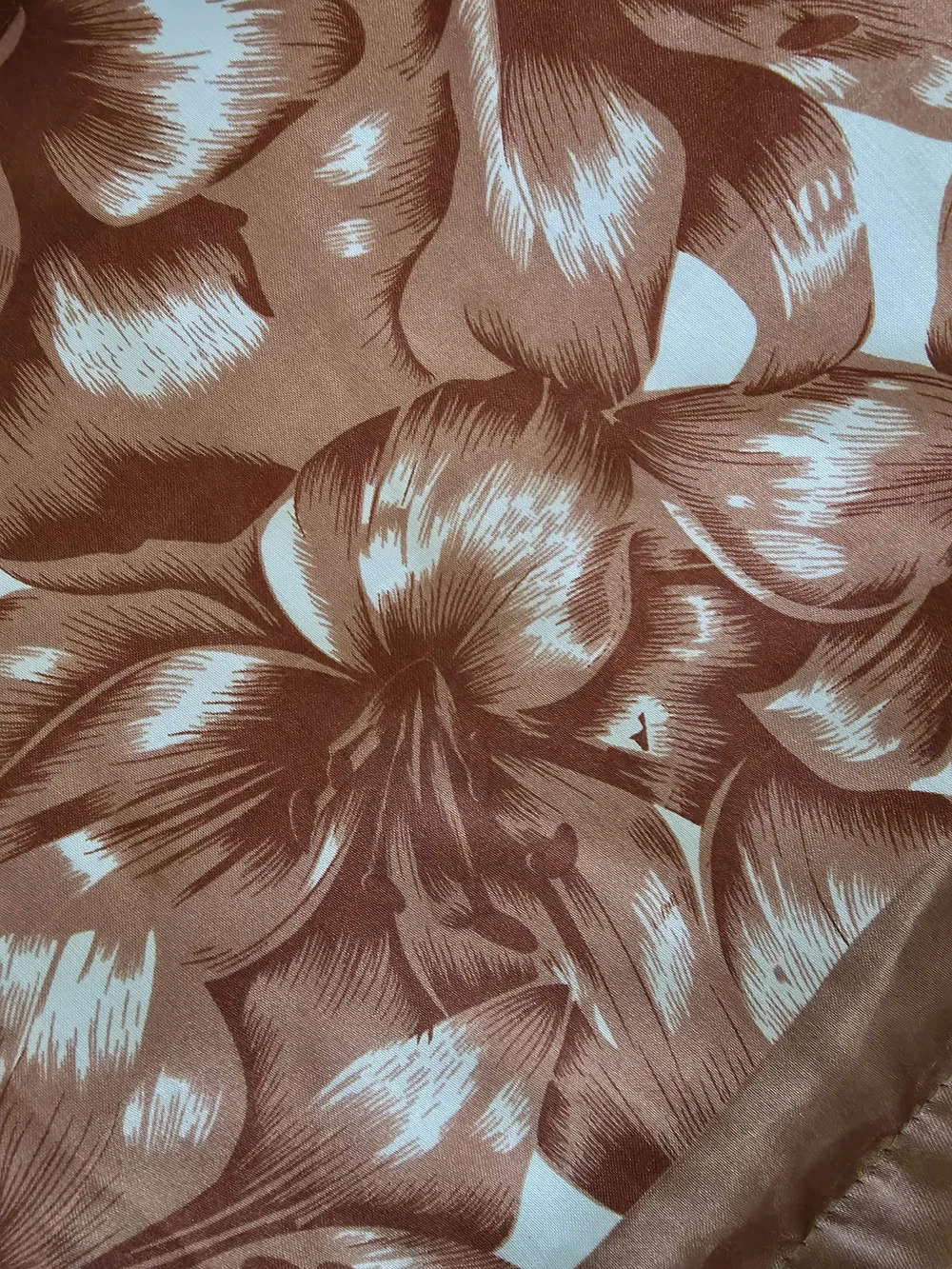 Bijoux Terner Rust Floral Satin Throw Pillowcase